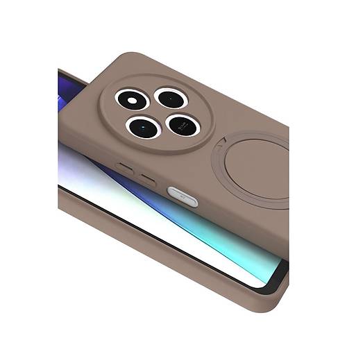 Redmi 14C Regal Magsafe Standl� Kapak - ��l Titanyum