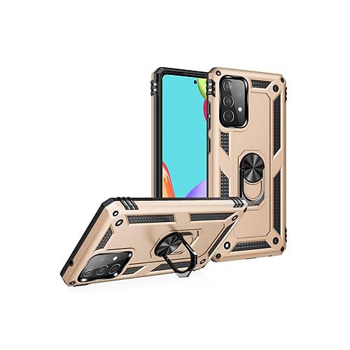 Galaxy A33 5G K�l�f Sofya Y�z�kl� Silikon Kapak - Gold