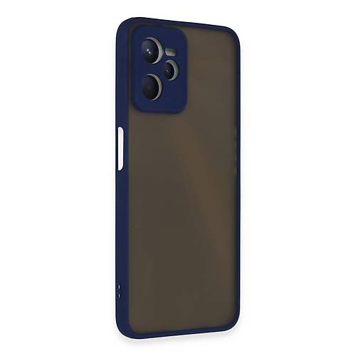 Realme C35 K�l�f Montreal Silikon Kapak - Lacivert