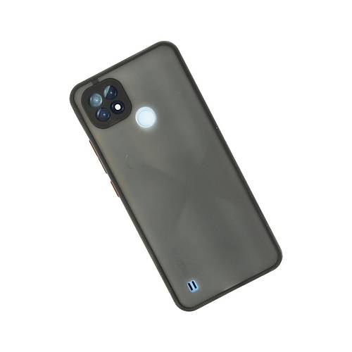 Realme C21 K�l�f Montreal Silikon Kapak - Siyah