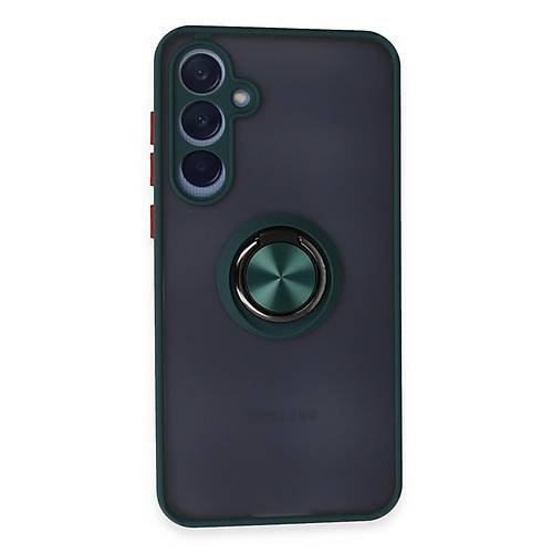 Galaxy A55 5G K�l�f Montreal Y�z�kl� Silikon Kapak - Ye�il
