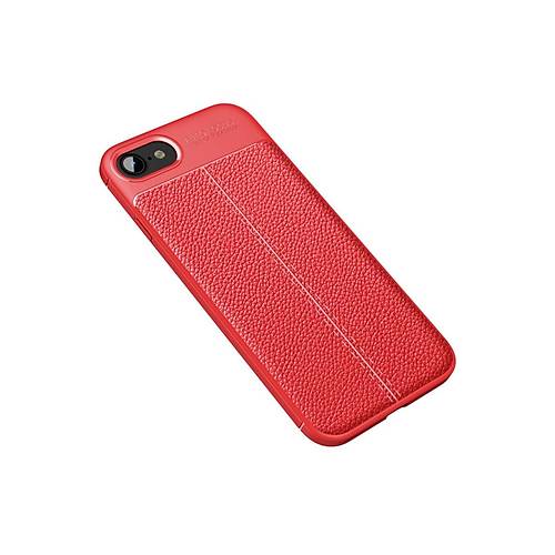 iPhone 7 K�l�f Auto Focus Kapak - K�rm�z�