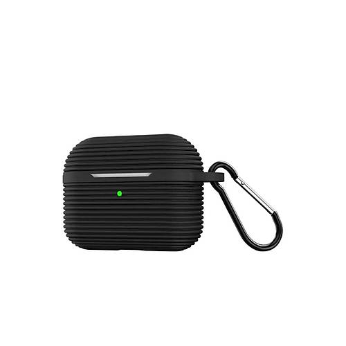 Airpods Pro 3 (3.nesil) Raven Silikon K�l�f - Siyah