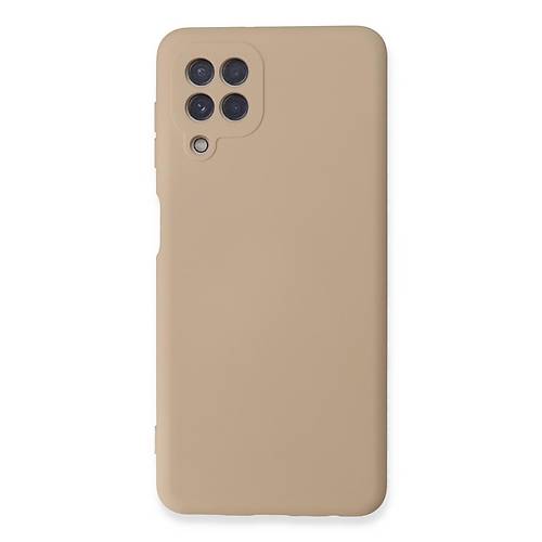 Galaxy A22 K�l�f Nano i�i Kadife Silikon - Pudra