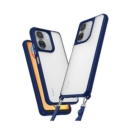 Redmi 13C K�l�f Penta Silikon K�l�f - Lacivert
