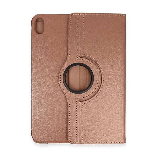 iPad 2022 10.9 (10.nesil) K�l�f 360 Tablet Deri K�l�f - Rose Gold