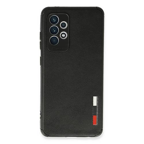 Galaxy A72 K�l�f Loop Deri Silikon - Siyah