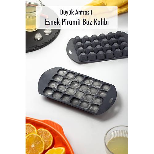 B�y�k Antrasit Piramit Buz Kal�b� (13*24*2 cm)