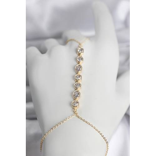 Pirin� Gold Renk S�ral� Zirkon Ta�l� Kad�n �ahmeran
