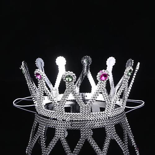 G�m�� Renk �ocuk ve Yeti�kin Uyumlu Krali�e Tac� Prenses Tac� 8X25 cm