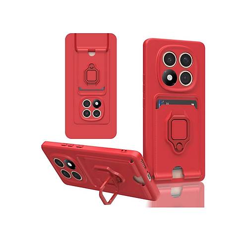 Redmi Note 14 Pro 4G K�l�f Zuma Kartvizitli Y�z�kl� Silikon - K�rm�z�