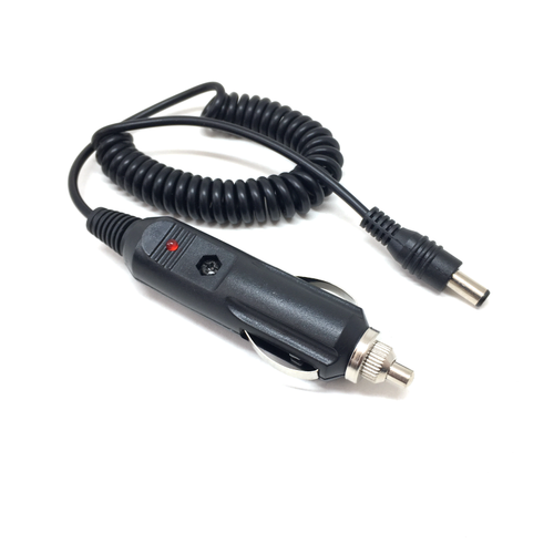 Spiral Kablolu Sigortal� Oto �akmak Fi�i Adapt�r� 5.5x2.5mm U�lu 2A 1.3m