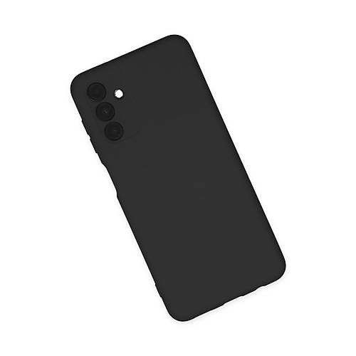 Galaxy A04S K�l�f Nano i�i Kadife Silikon - Siyah