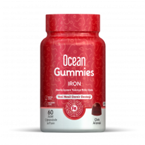 Ocean Gummies Iron Demir 60 Adet