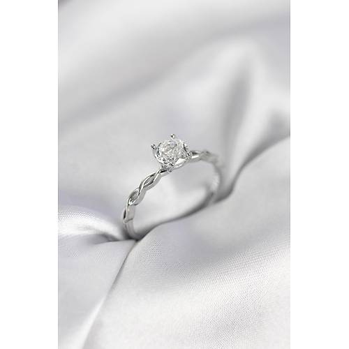 G�m�� Renk Sarmal Zincir Model Tek Ta� Model Zirkon Ta�l� Kad�n Y�z�k