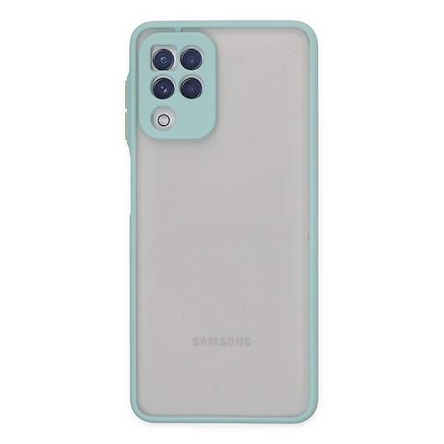 Galaxy A22 K�l�f Montreal Silikon Kapak - Turkuaz