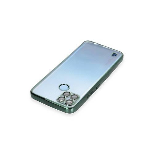 Realme C25Y K�l�f Razer Lensli Silikon - Ye�il