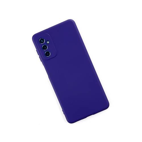 Galaxy M52 5G K�l�f Nano i�i Kadife Silikon - Mor
