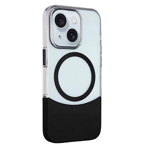 iPhone 15 PC Suit Magsafe Kapak - Siyah
