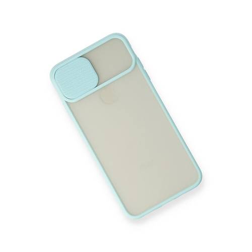 iPhone X K�l�f Palm Buzlu Kamera S�rg�l� Silikon - Turkuaz