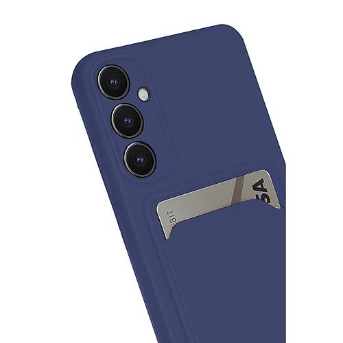 Galaxy S24 FE K�l�f Kelvin Kartvizitli Silikon - Lacivert