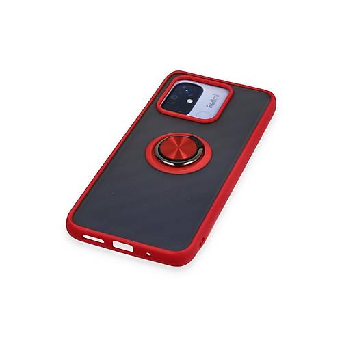 Redmi 12C K�l�f Montreal Y�z�kl� Silikon Kapak - K�rm�z�