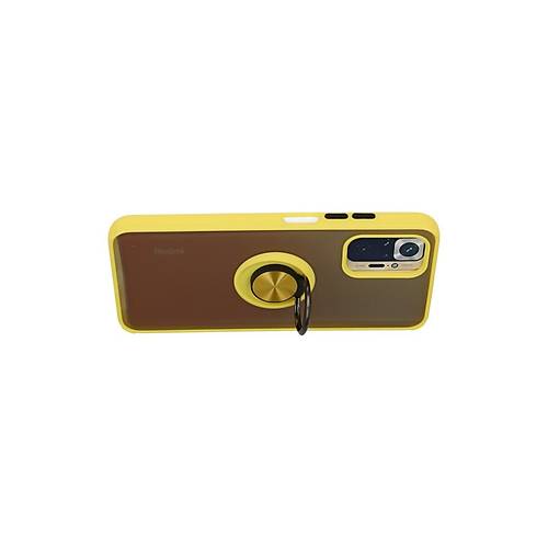 Redmi Note 10 K�l�f Montreal Y�z�kl� Silikon Kapak - Sar�