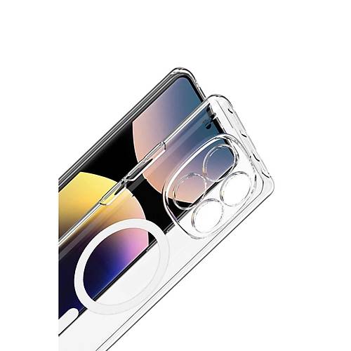 Redmi Note 14 Pro 4G Combo Sert �effaf Magsafe Kapak - �effaf