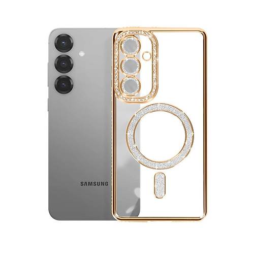 Galaxy S26 Joke Simli Magneticsafe K�l�f - Gold