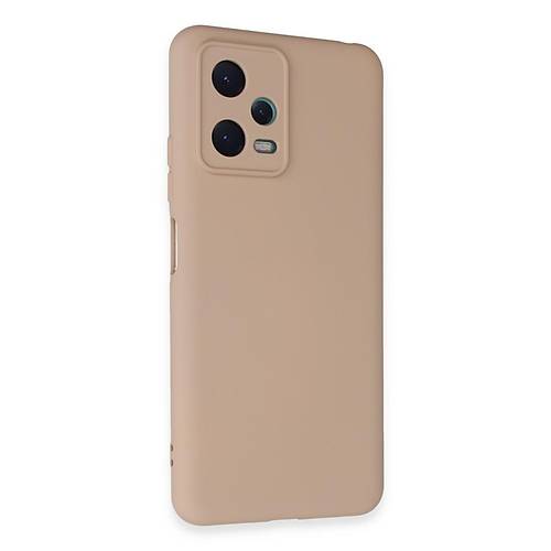 Redmi Note 12 5G K�l�f Nano i�i Kadife Silikon - Pudra