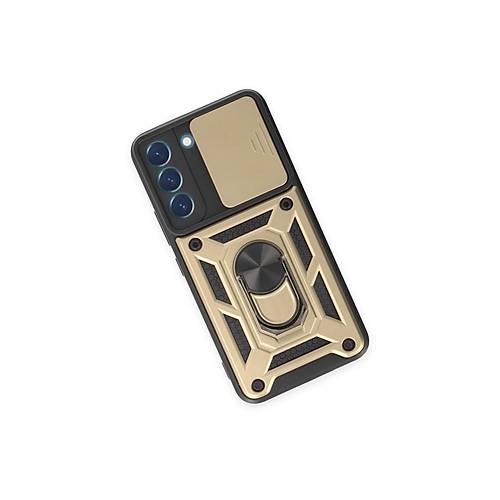 Galaxy S23 K�l�f Pars Lens Y�z�kl� Silikon - Gold