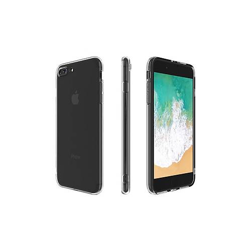 iPhone 8 Plus K�l�f Deluxe 2mm �effaf Silikon