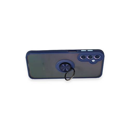 Galaxy A24 4G K�l�f Montreal Y�z�kl� Silikon Kapak - Lacivert