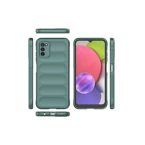 Galaxy A03S K�l�f Optimum Silikon - Koyu Ye�il