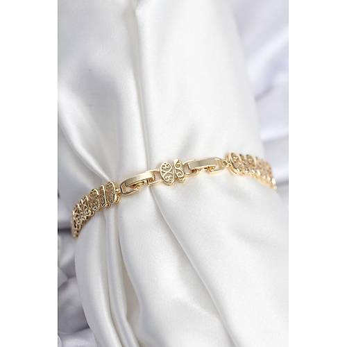 Pirin� VIP Seri Gold Renk Oval S�ral� Kad�n Bileklik
