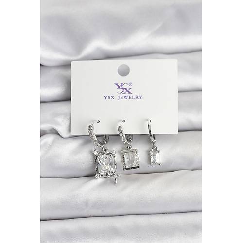 G�m�� Renk Zirkon Ta�l� Kad�n K�pe