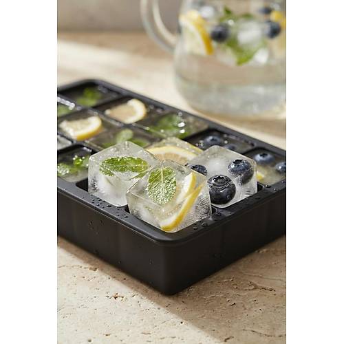 15 Hazneli Silikon Buz Kal�b� & �ok Ama�l� Buzluk Ve Dondurucu Organizeri 12x19 cm