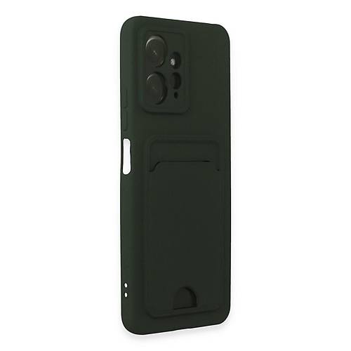 Redmi Note 12 4G K�l�f Kelvin Kartvizitli Silikon - Koyu Ye�il
