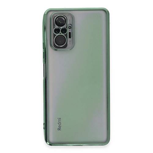 Redmi Note 10 Pro K�l�f Razer Lensli Silikon - Ye�il
