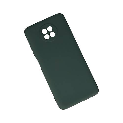 Redmi Note 9 5G K�l�f Nano i�i Kadife Silikon - Koyu Ye�il