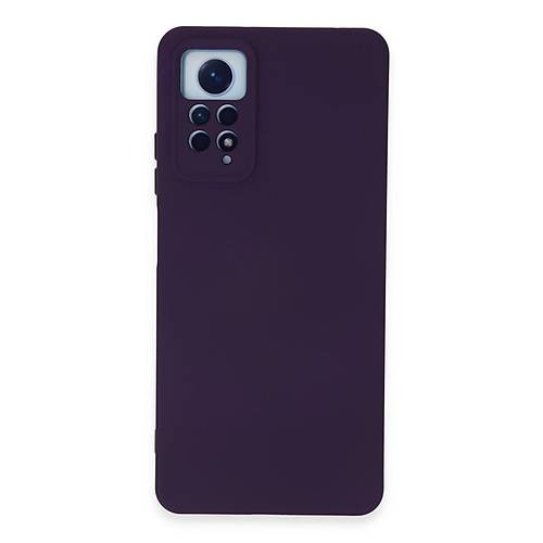 Redmi Note 12 Pro 4G K�l�f Nano i�i Kadife Silikon - Mor