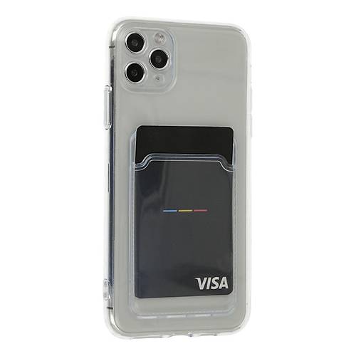 iPhone 11 Pro Max K�l�f Kart �effaf Silikon - �effaf
