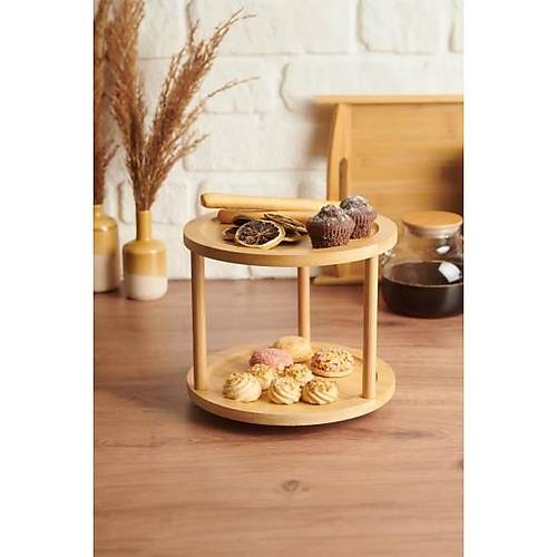Bambu �ki Katl� D�ner Sunumluk 24,5�24,5�18 cm