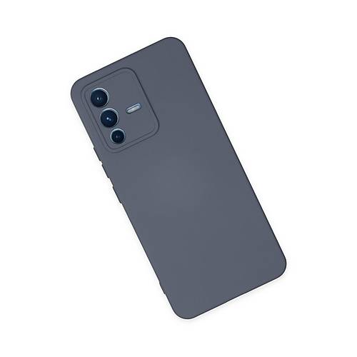 V23 5G K�l�f Nano i�i Kadife Silikon - Gri