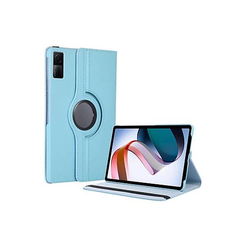 Redmi Pad SE 4G K�l�f 360 Tablet Deri K�l�f - Turkuaz