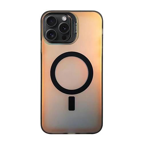 iPhone 15 Pro Max Primera Magsafe Standl� Kapak - Siyah