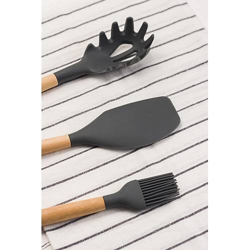 6'l� L�x Bambu Sapl� Silikon Servis Seti Gri
