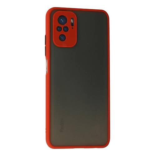 Redmi Note 10 K�l�f Montreal Silikon Kapak - K�rm�z�