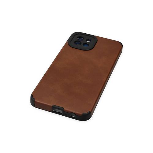 Galaxy A03 K�l�f Loop Deri Silikon - Kahverengi