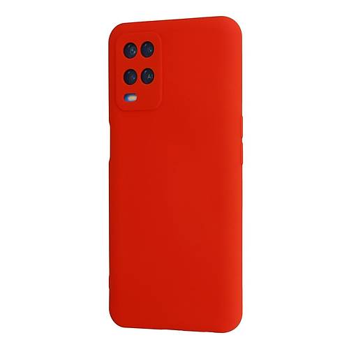 A54 4G K�l�f Nano i�i Kadife Silikon - K�rm�z�
